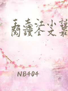 王志江小说免费阅读全文最新章节无弹窗