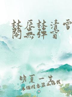 林辰林清雪笔趣阁无弹窗