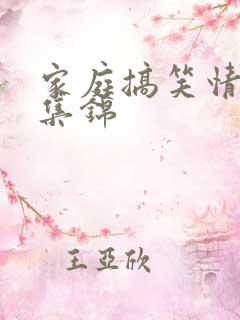 家庭搞笑情景剧集锦