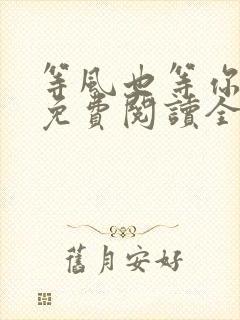 等风也等你小说免费阅读全文