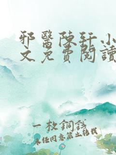 邪医陈轩小说全文免费阅读