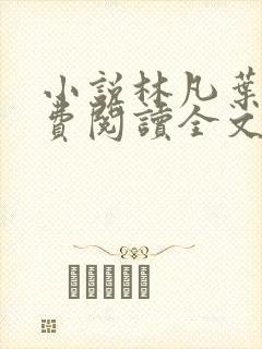小说林凡叶惜免费阅读全文最新章节