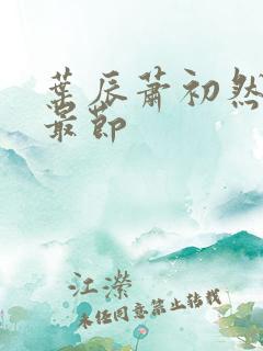 叶辰萧初然更新最节