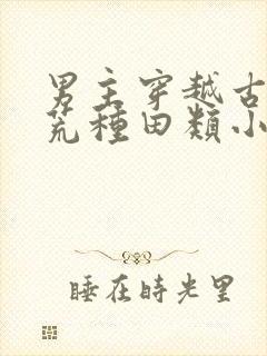 男主穿越古代逃荒种田类小说