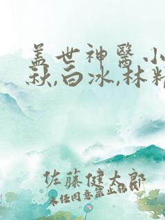 盖世神医小说叶秋,白冰,林精致txt