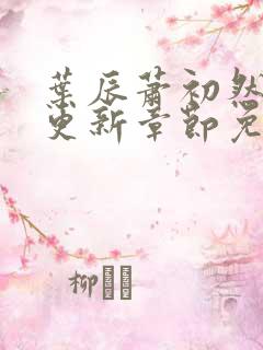 叶辰萧初然最新更新章节免费阅读笔趣阁