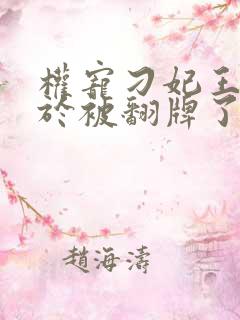 权宠刁妃王爷终于被翻牌了