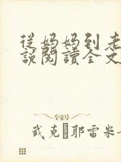 从妈妈到老婆小说阅读全文