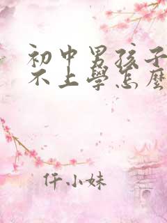 初中男孩子叛逆不上学怎么办