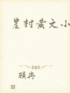 农村黄文小说