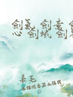 剑气 剑意 剑心 剑域 剑界
