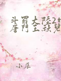 斗罗大陆2绝世唐门王秋儿结局