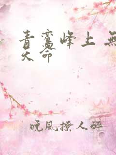 青鸾峰上 无敌天命