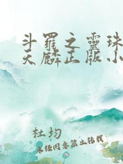 斗罗之灵珠神剑天麟正版小说