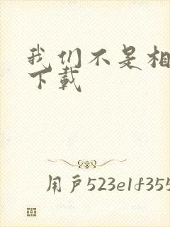 我们不是相爱吗下载