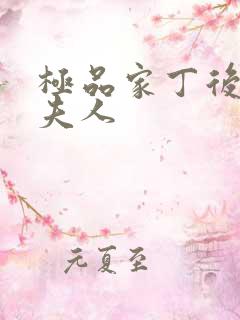 极品家丁后宫萧夫人