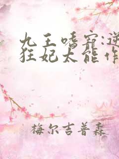 九王嗜宠:逆天狂妃太能作小说