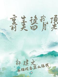 重生后我顶替了前夫白月光说九九月