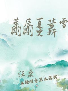 叶辰夏若雪孙怡刚刚更新