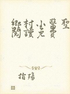 乡村小医圣全文阅读免费