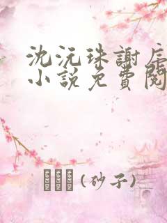 沈沅珠谢序川的小说免费阅读全文