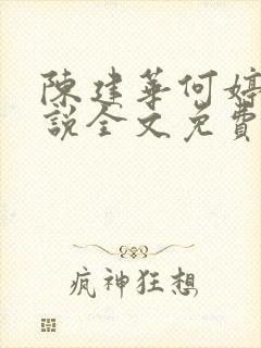陈建华何婷婷小说全文免费阅读笔趣阁