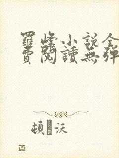 罗峰小说全文免费阅读无弹窗