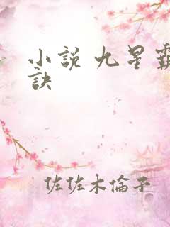 小说 九星霸体诀