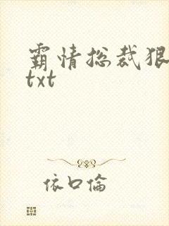霸情总裁狠狠爱txt