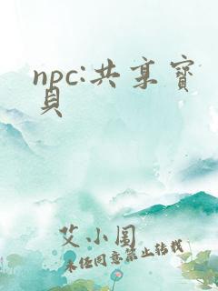 npc:共享宝贝