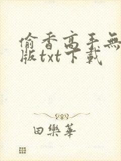 偷香高手无删减版txt下载