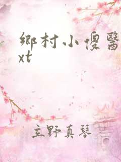 乡村小傻医 txt