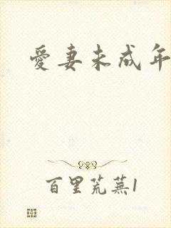爱妻未成年