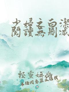 少妇之白洁全文阅读无删减