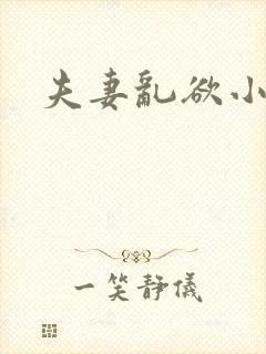 夫妻乱欲小说