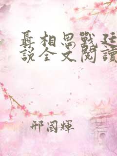 聂相思战廷深小说全文阅读