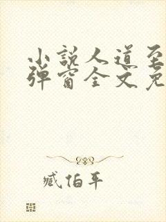 小说人道至尊无弹窗全文免费阅读