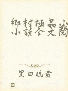 乡村极品小神医小说全文阅读