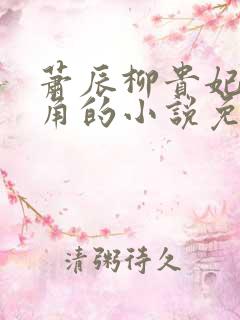 萧辰柳贵妃为主角的小说免费阅读