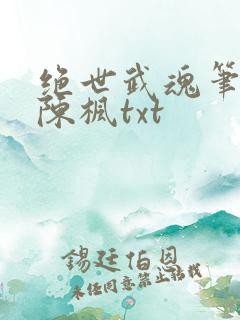 绝世武魂笔趣阁陈枫txt