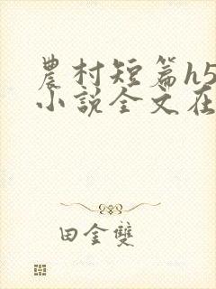 农村短篇h50小说全文在线阅读