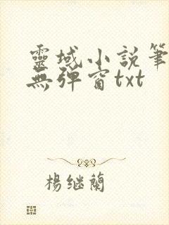 灵域小说笔趣阁无弹窗txt