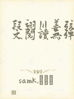 段翊川姜弦歌全文阅读无弹窗笔趣阁