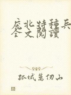 庞北特种兵免费全文阅读