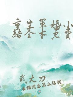 重生军婚小说完结全本免费