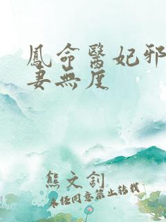 凤命医妃邪王宠妻无度