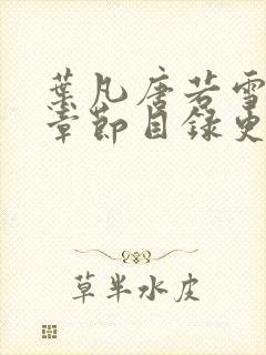 叶凡唐若雪最新章节目录更新