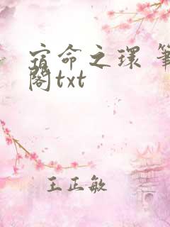 宿命之环 笔趣阁txt
