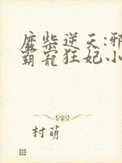 废柴逆天:邪王霸宠狂妃小说免费阅读