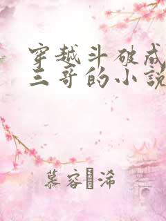 穿越斗破成萧炎三哥的小说